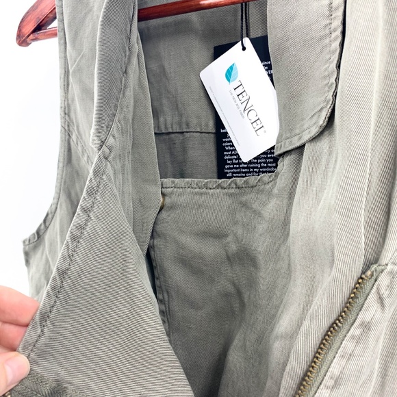 nwt | Dear John Olive Josie Moto Vest Small - Picture 5 of 8